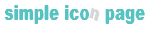simple icon page